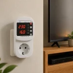 Розеточное реле напряжения и тока JIUJI JJSVA-16 16 А, до 3,5 кВт — изображение 3