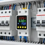 Реле напряжения с энергометром Lemanso LM6379 на DIN-рейку, 63 А, цветной дисплей — изображение 3