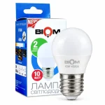 Светодиодная лампа BIOM BT-702 G45 10 Вт E27 4500 К, матовая — изображение 2