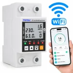 Реле напруги TAXNELE 63 А з Wi‑Fi, ПЗВ та лічильником електроенергії - Image 2