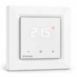 Терморегулятор terneo s для теплої підлоги, сенсорний, 16 А, білий
