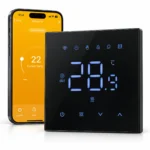 Терморегулятор terneo nx black Wi-Fi для теплої підлоги, 16 А, чорний